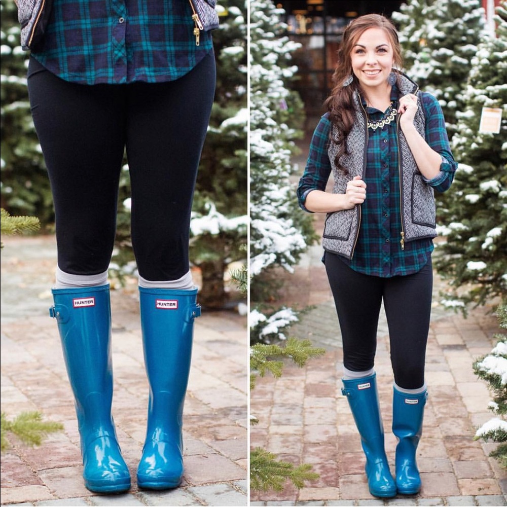 Hunter Boots Tall Teal